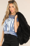 Diva Dreams Black Shearling Jacket