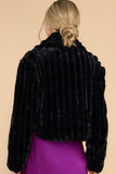 Angel Heart Black Faux Fur Jacket